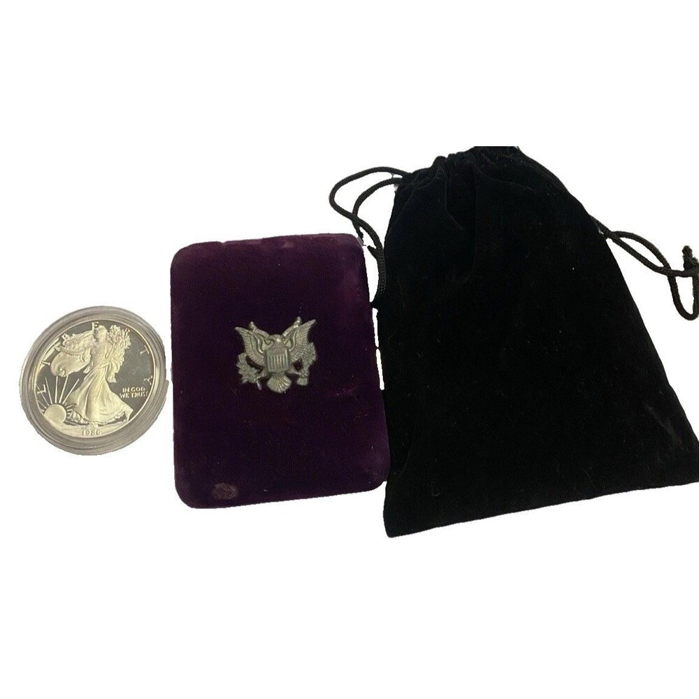 1986 Silver Dollar Encapsulated 1oz Fine Silver American Eagle Silver Proof